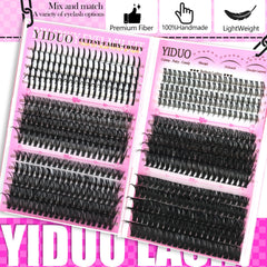 YIDUO Lashes spike clusters collection for dramatic manga fringe