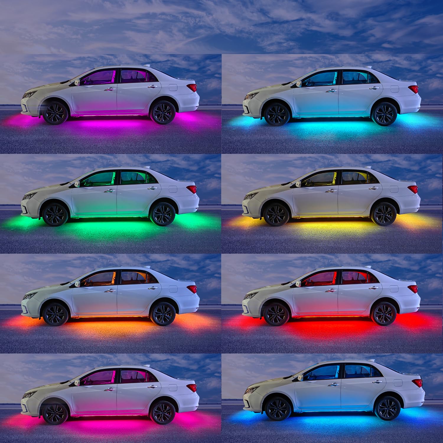 Yielinth weather-ready underglow performs from -20 to 80 degrees