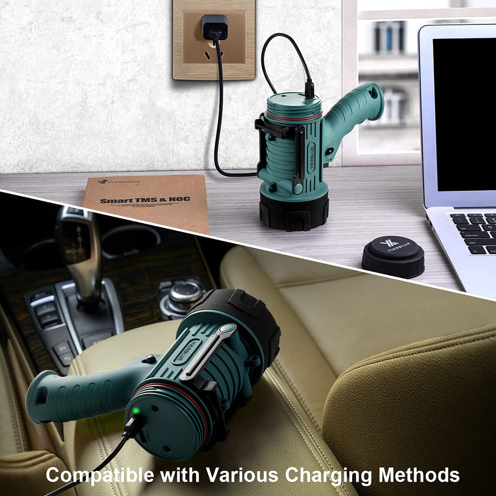YIERBLUE compact folding stand for hands-free operation.