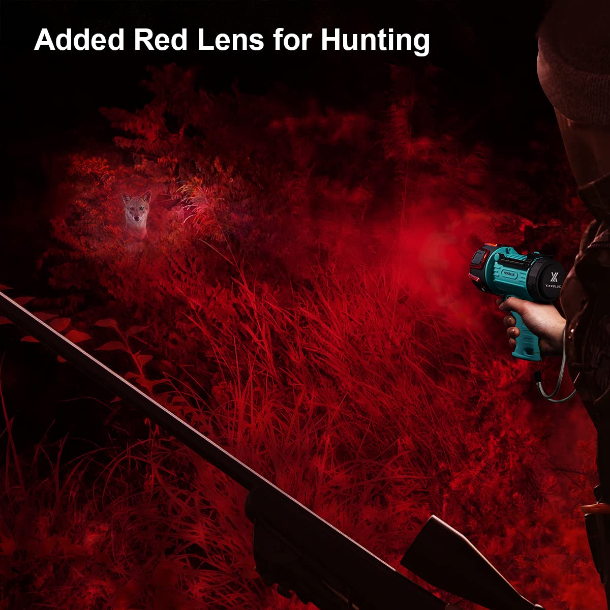 YIERBLUE long-runtime spotlight provides hours of reliable illumination.
