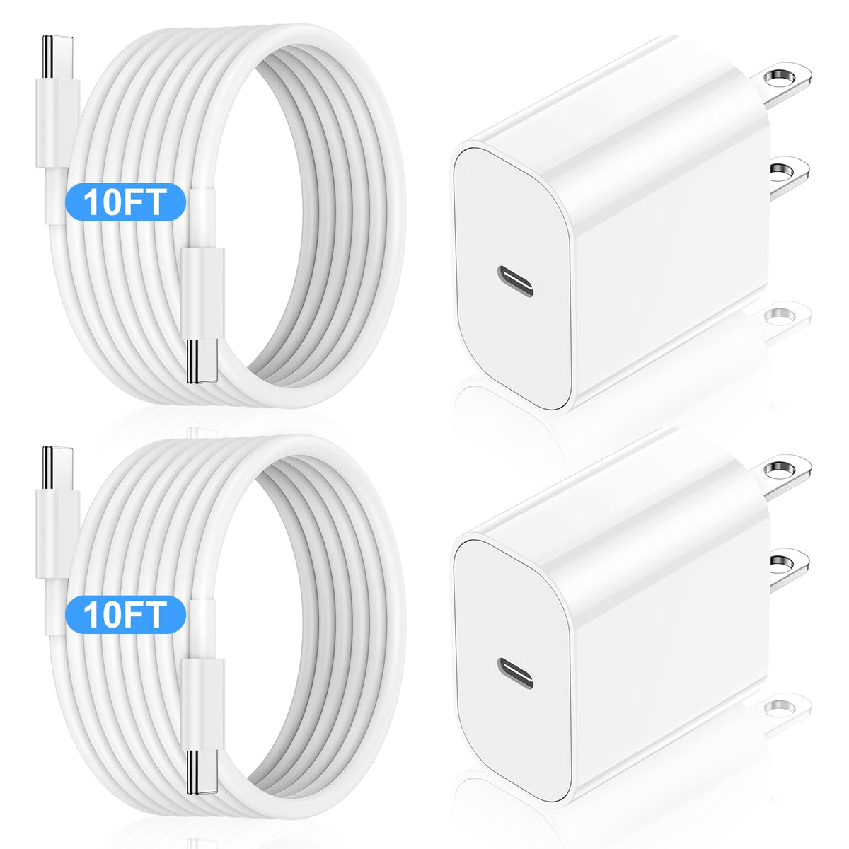 Yievis 20W USB-C charger block powering iPhone and iPad efficiently.