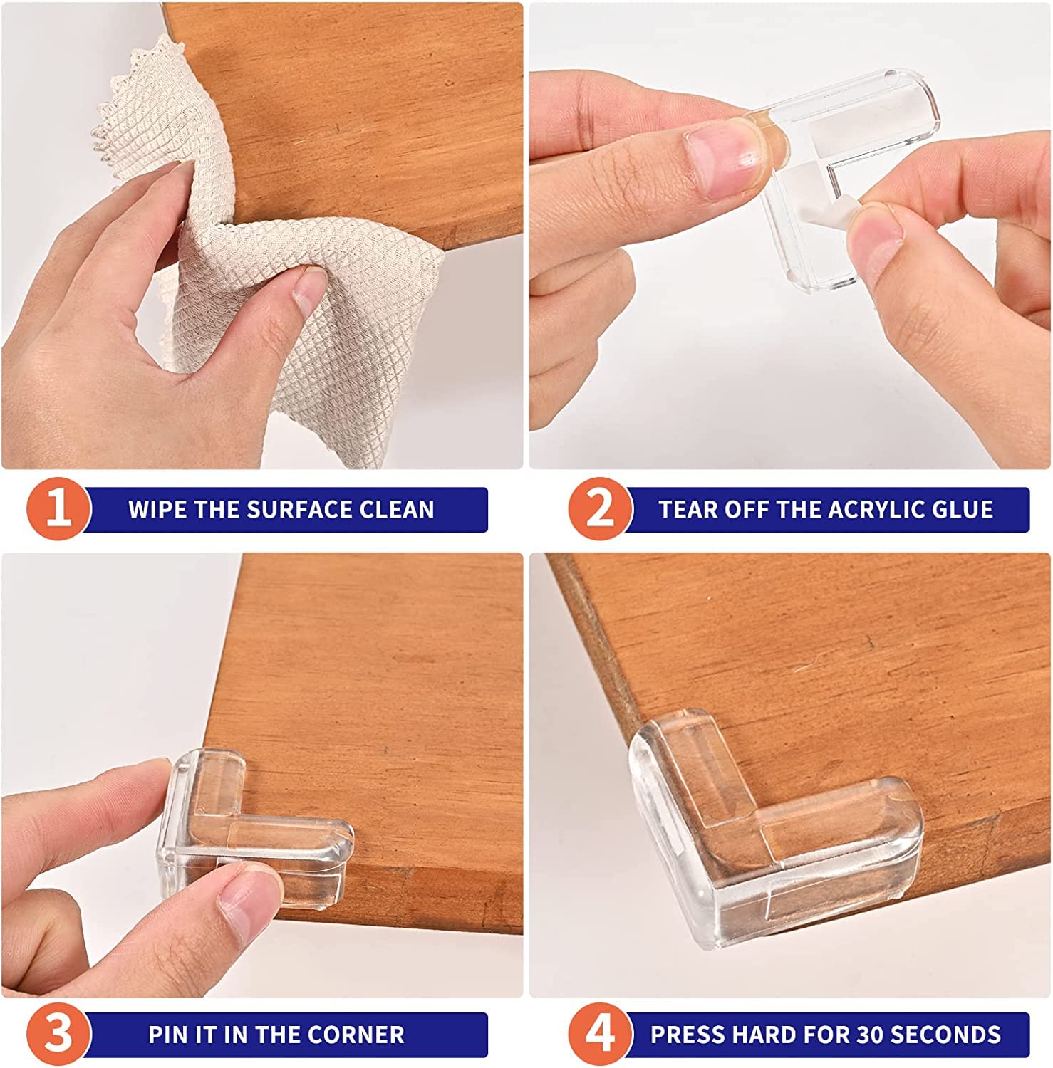 YIIFELL easy-install corner guards for quick, strong adhesion