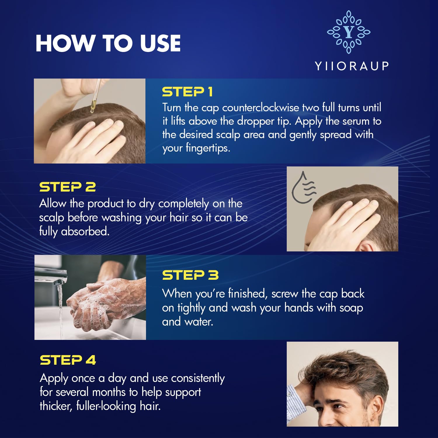 YIIORAUP Minoxidil 5% travel-friendly packaging for on-the-go use