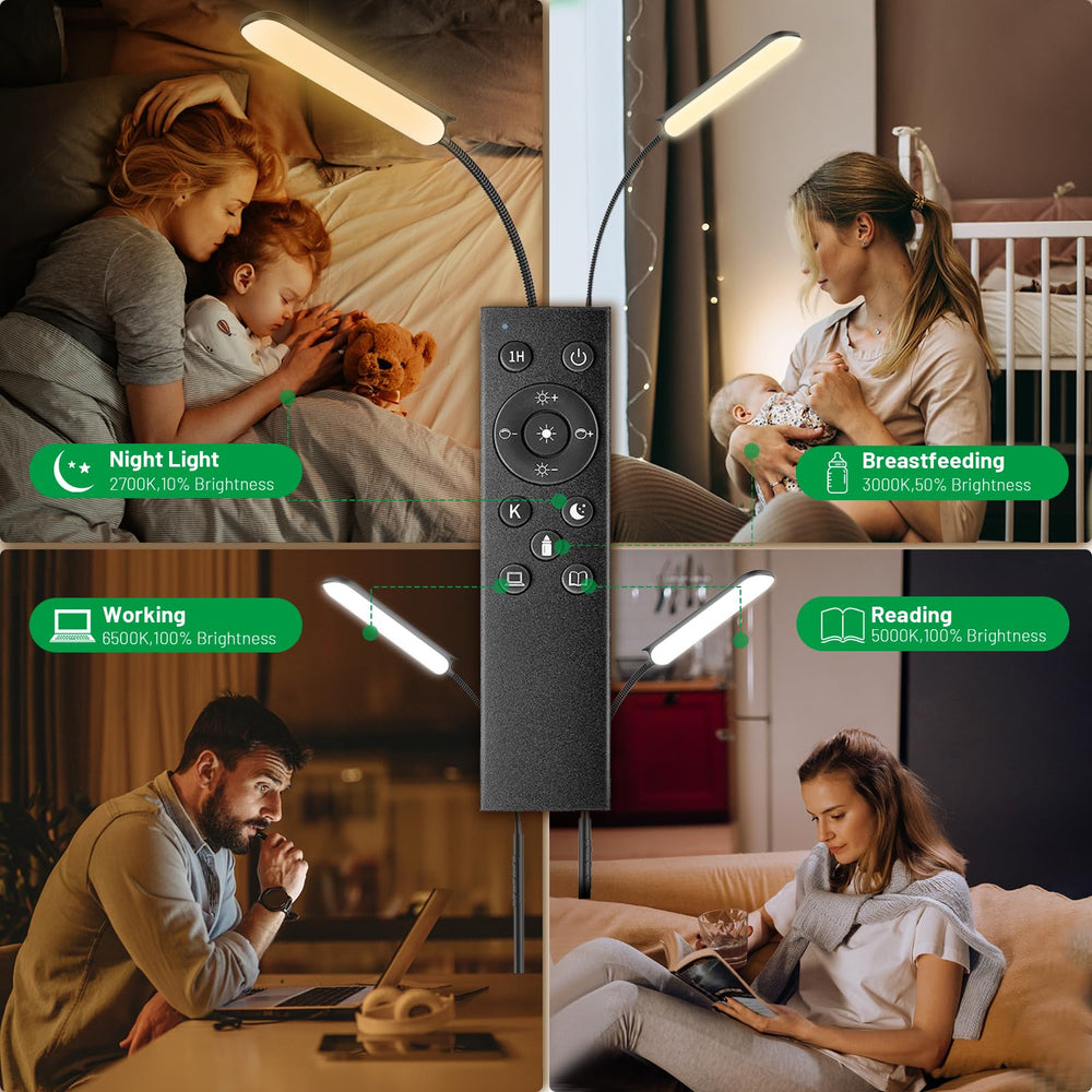 Yikuneng 360-degree tilt arm allows flexible lighting angles.