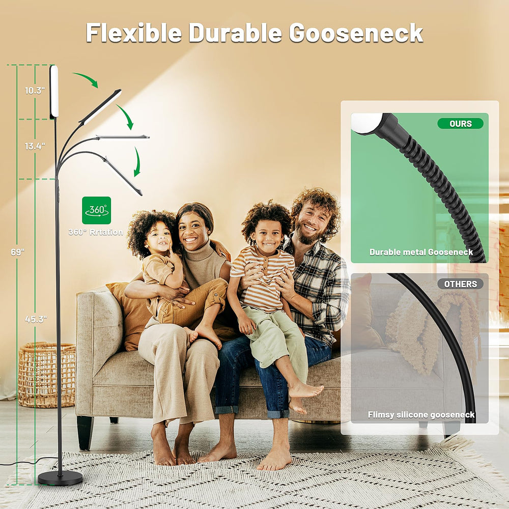 Yikuneng stepless dimming lets you set the perfect brightness.