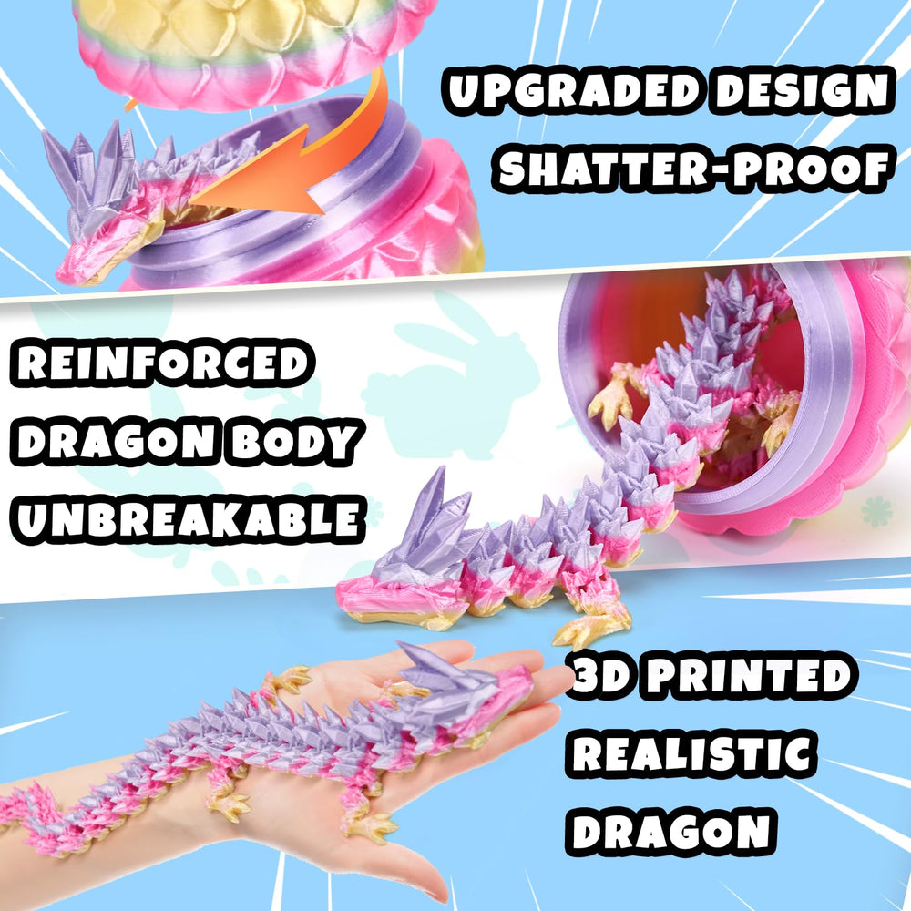 YILCER articulated dragon inside the egg for dynamic play