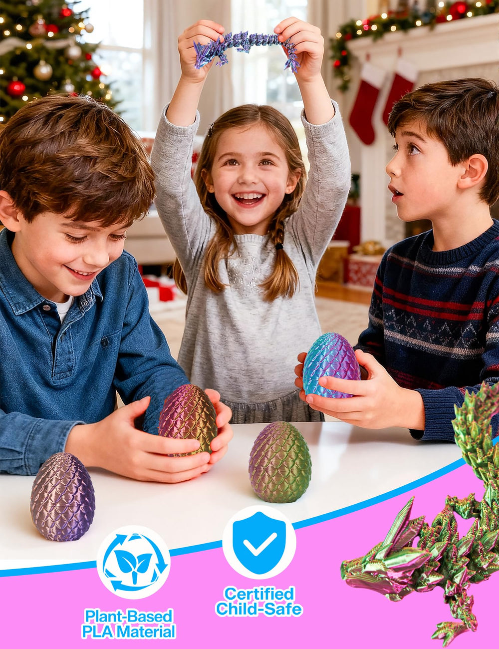 YILCER dragon eggs serve as captivating fantasy decor and gifts.