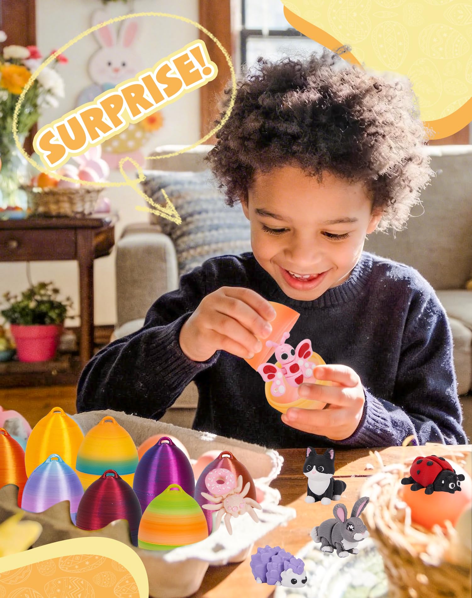 YILCER toys use kid-safe materials with smooth edges for safe play.