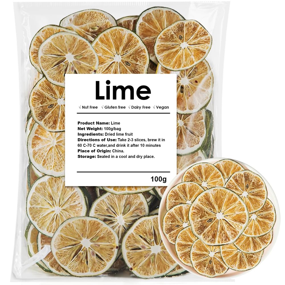 YiLing dried lime slices in a ready-to-use pack for cocktails.