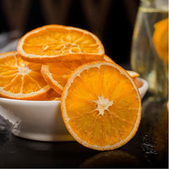 YiLing Dehydrated Orange Slices in a jar ready for snacking and decor.