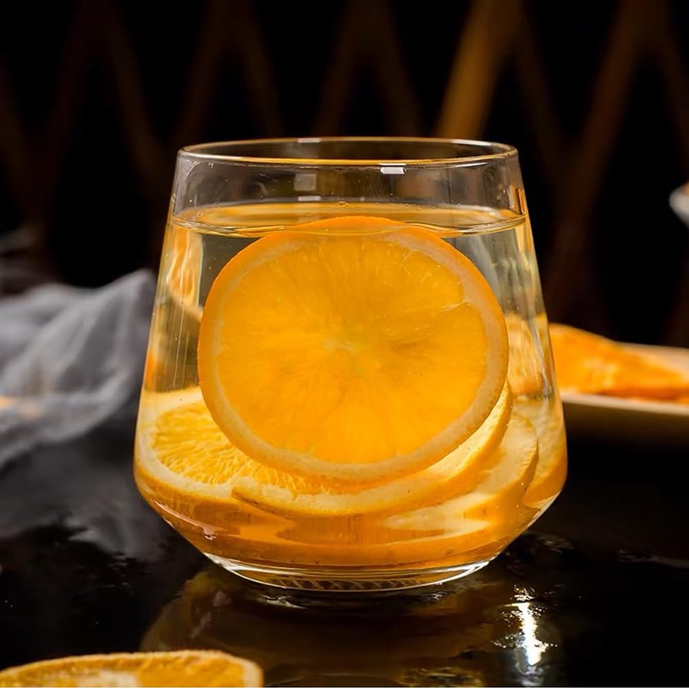 YiLing Dehydrated Orange Slices on a kitchen board show citrus notes.