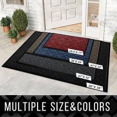 Yimobra outdoor mat dirt capture groove traps debris before entry
