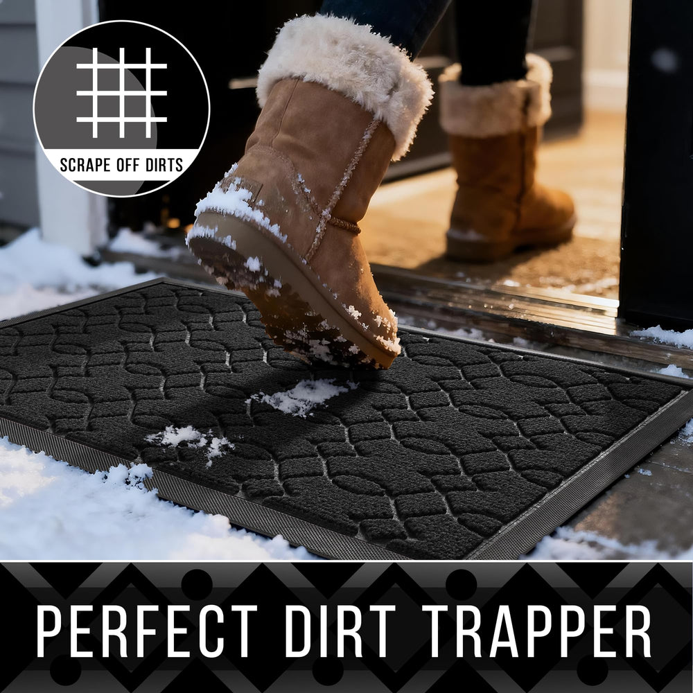 Yimobra outdoor mat moisture absorption surface keeps floors dry on wet days