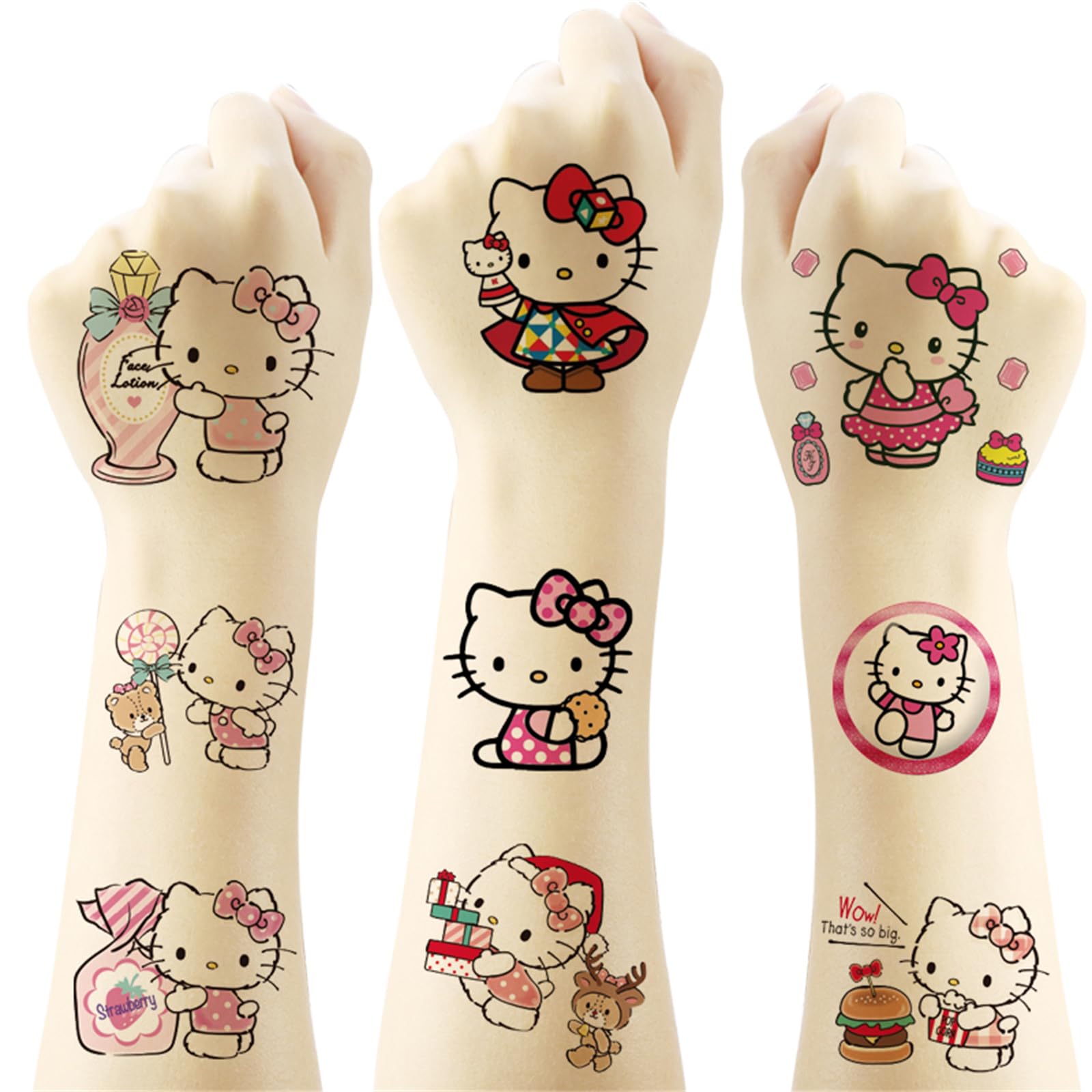 YINFENGKANHAI Hello Kitty tattoo sheet for interactive party activity
