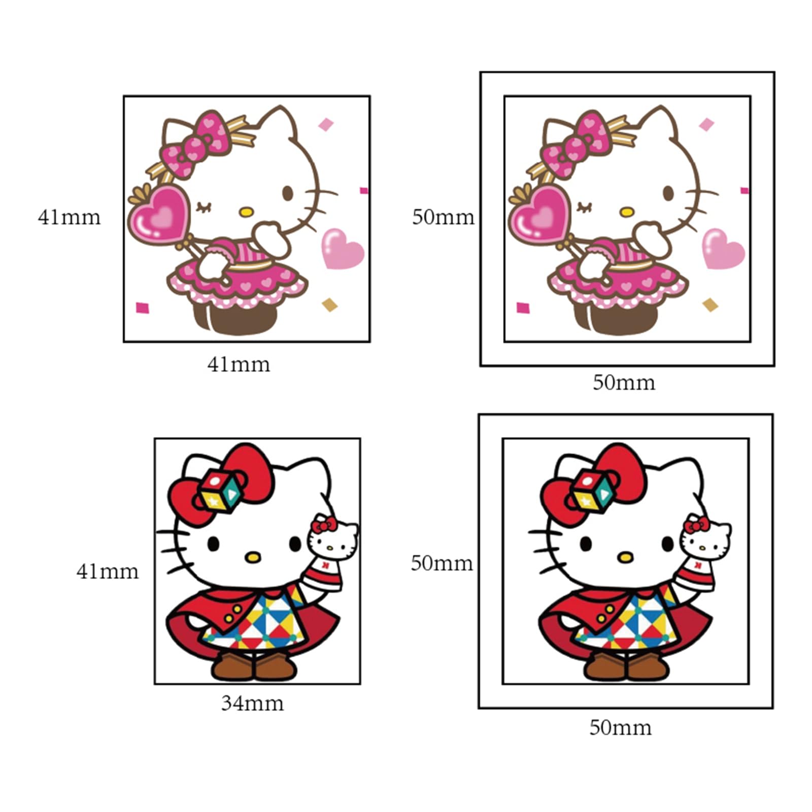 YINFENGKANHAI Hello Kitty tattoo sheet easy removal with oil or water