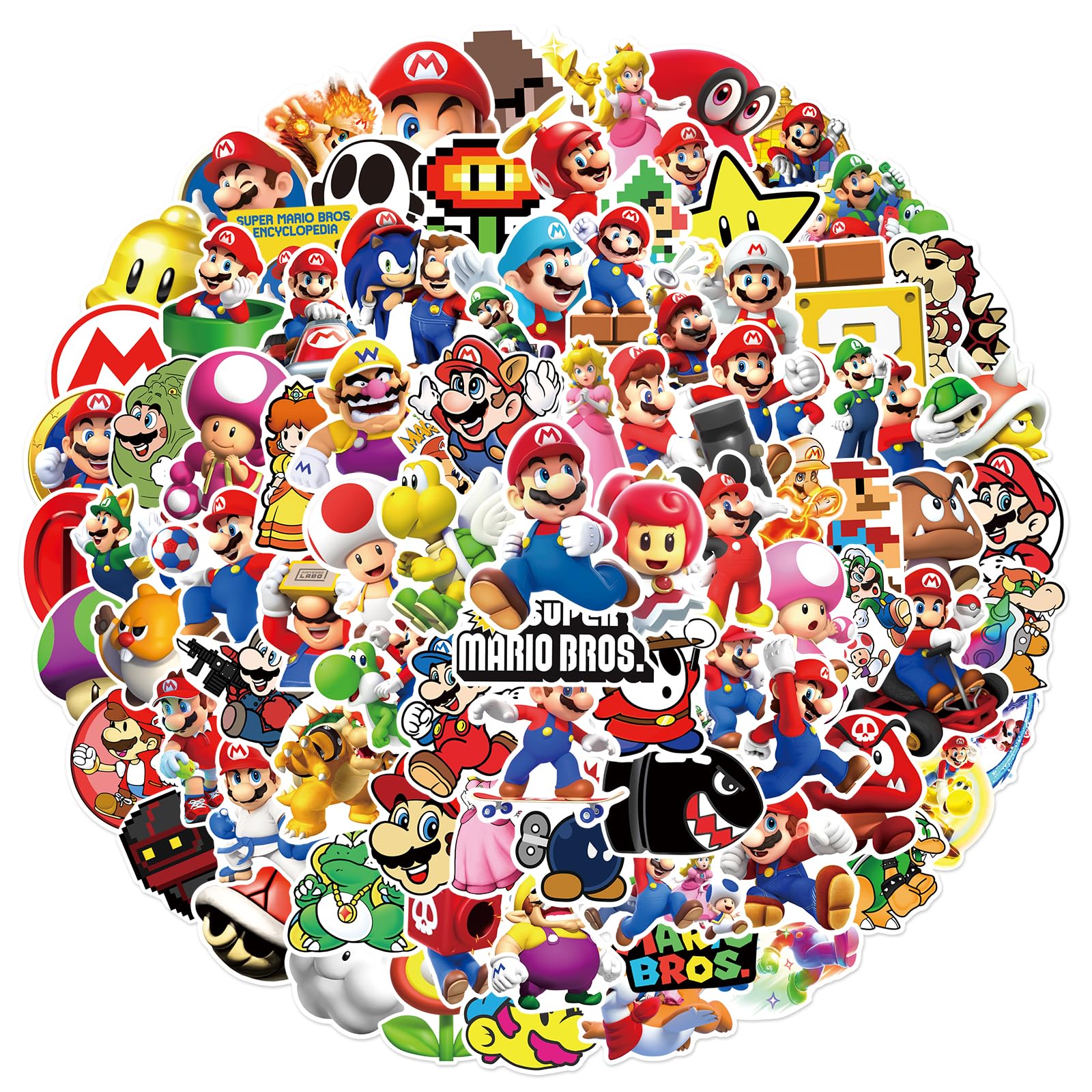 YINFENGKANHAI Mario sticker on water bottle boosts color and durability for outdoor use