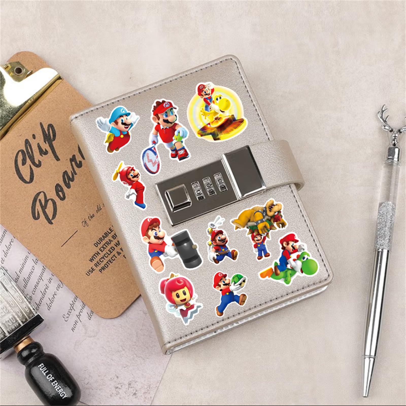 YINFENGKANHAI Mario phone case sticker adds color with easy removal