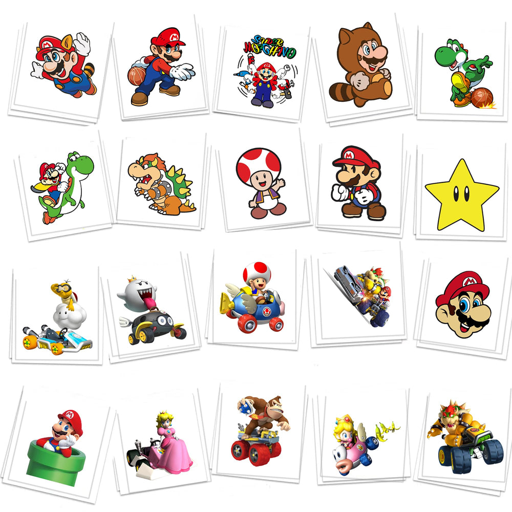 YINGXIANG 60 Pcs cartoon tattoos for kids showcase vibrant designs for party fun.