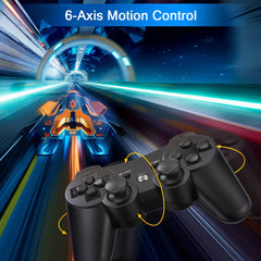 Yinjie PS3 controller buttons close-up highlighting responsive action buttons.