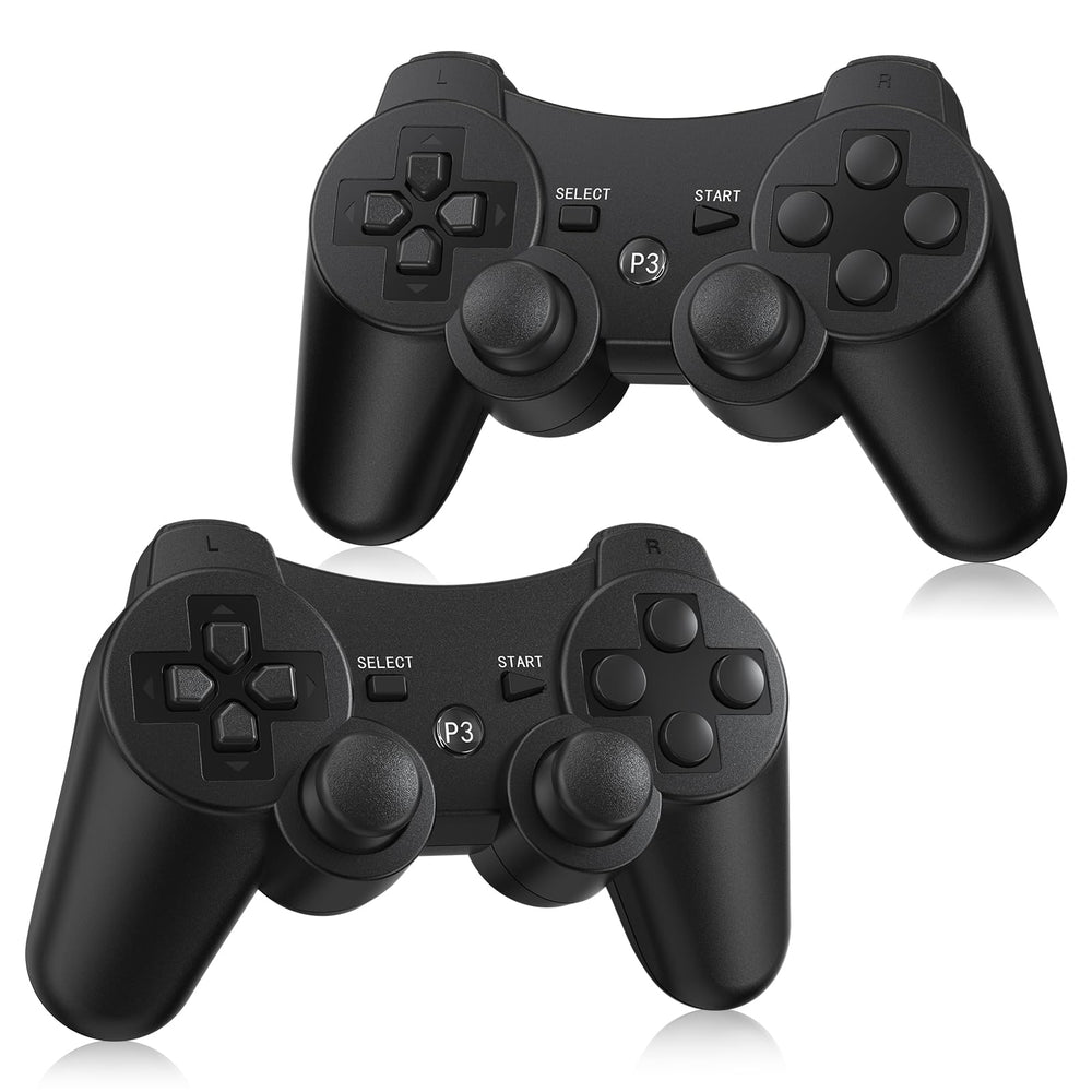 Yinjie PS3 wireless controller front view showing ergonomic grip for extended play.