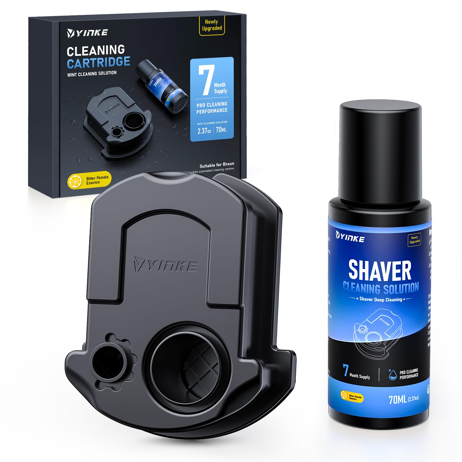 YinkeVibe reusable cartridge for Braun CCR enables eco-friendly shaver care