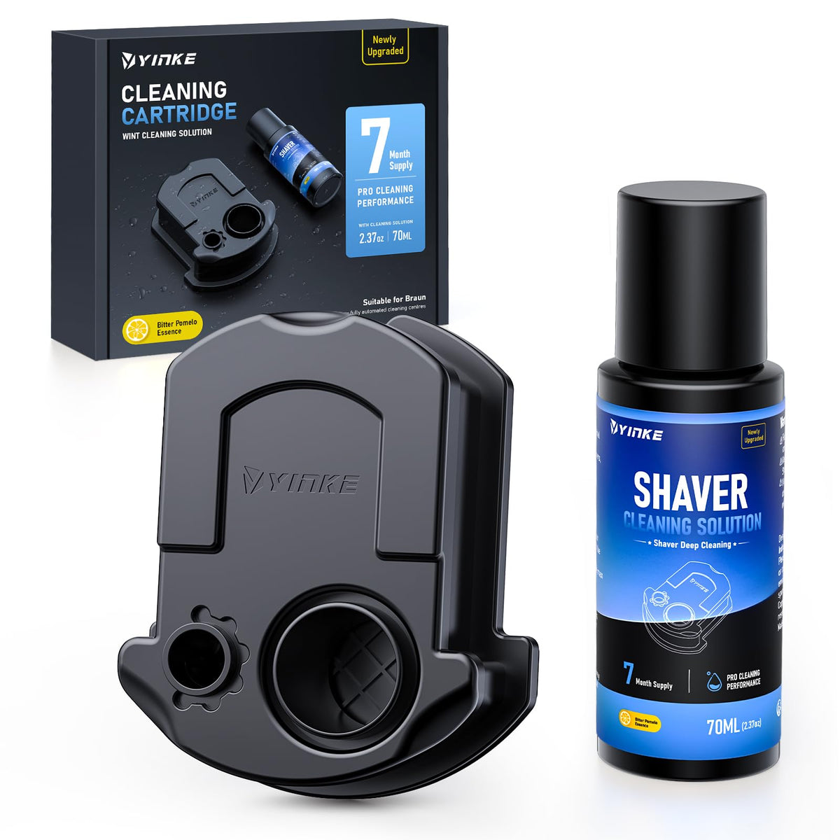 YinkeVibe reusable cartridge for Braun CCR enables eco-friendly shaver care