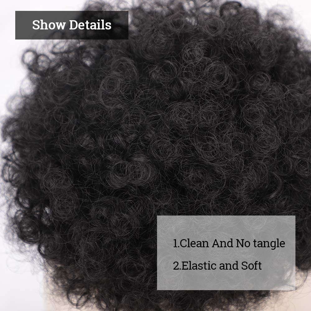 Yinmei Baibian Afro Puff ponytail packaging display for easy storage