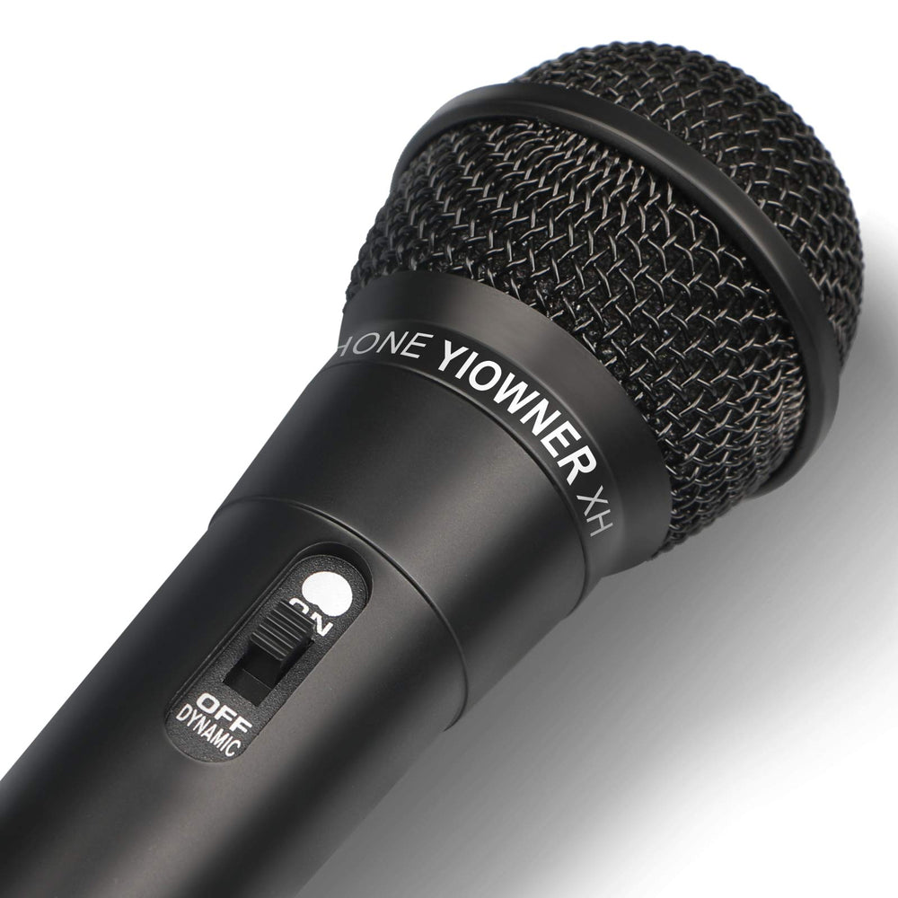 Yiowner microphone with built-in pop filter for cleaner vocals