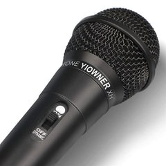Yiowner microphone with built-in pop filter for cleaner vocals