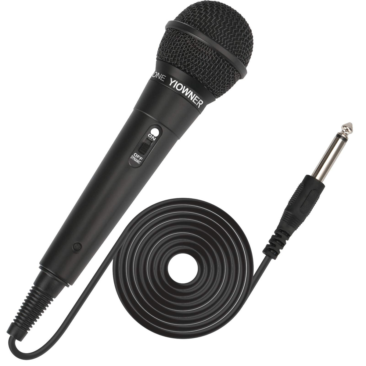 Yiowner wired microphone with 2-5m cable for clear singing at home parties