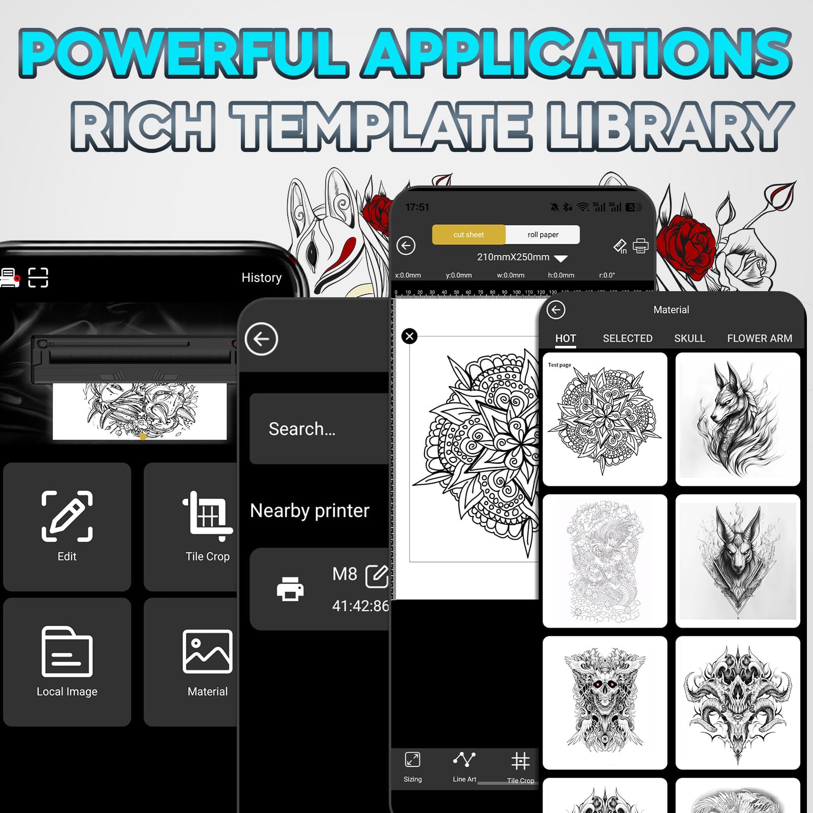 YIRIGUI template library offering free practice templates.