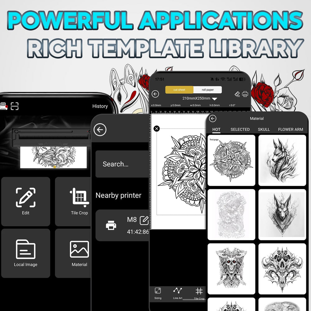 YIRIGUI template library offering free practice templates.