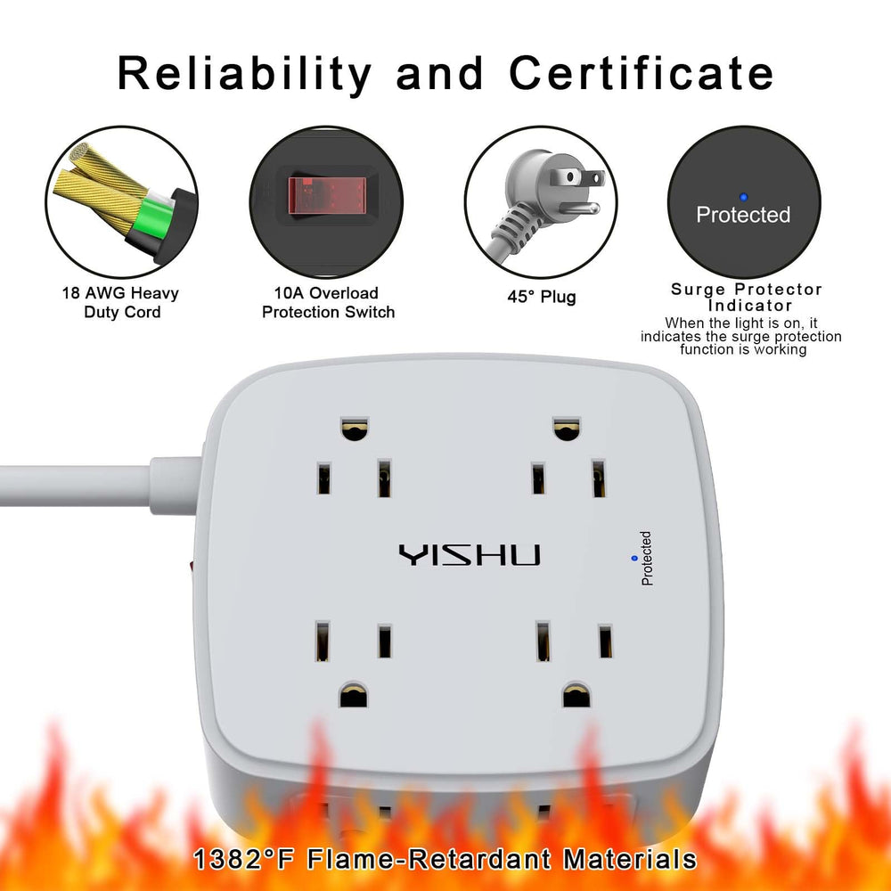 YISHU desk USB charging station keeps devices powered and organized.