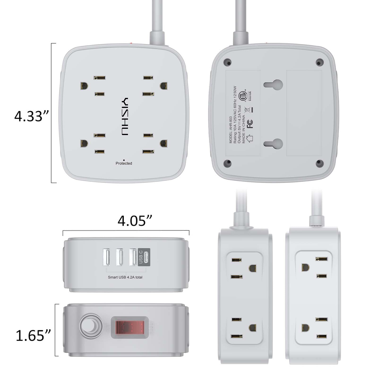 YISHU dorm and home office solution for tidy power management.