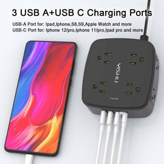 YISHU three-side outlet design enabling easy access to sockets