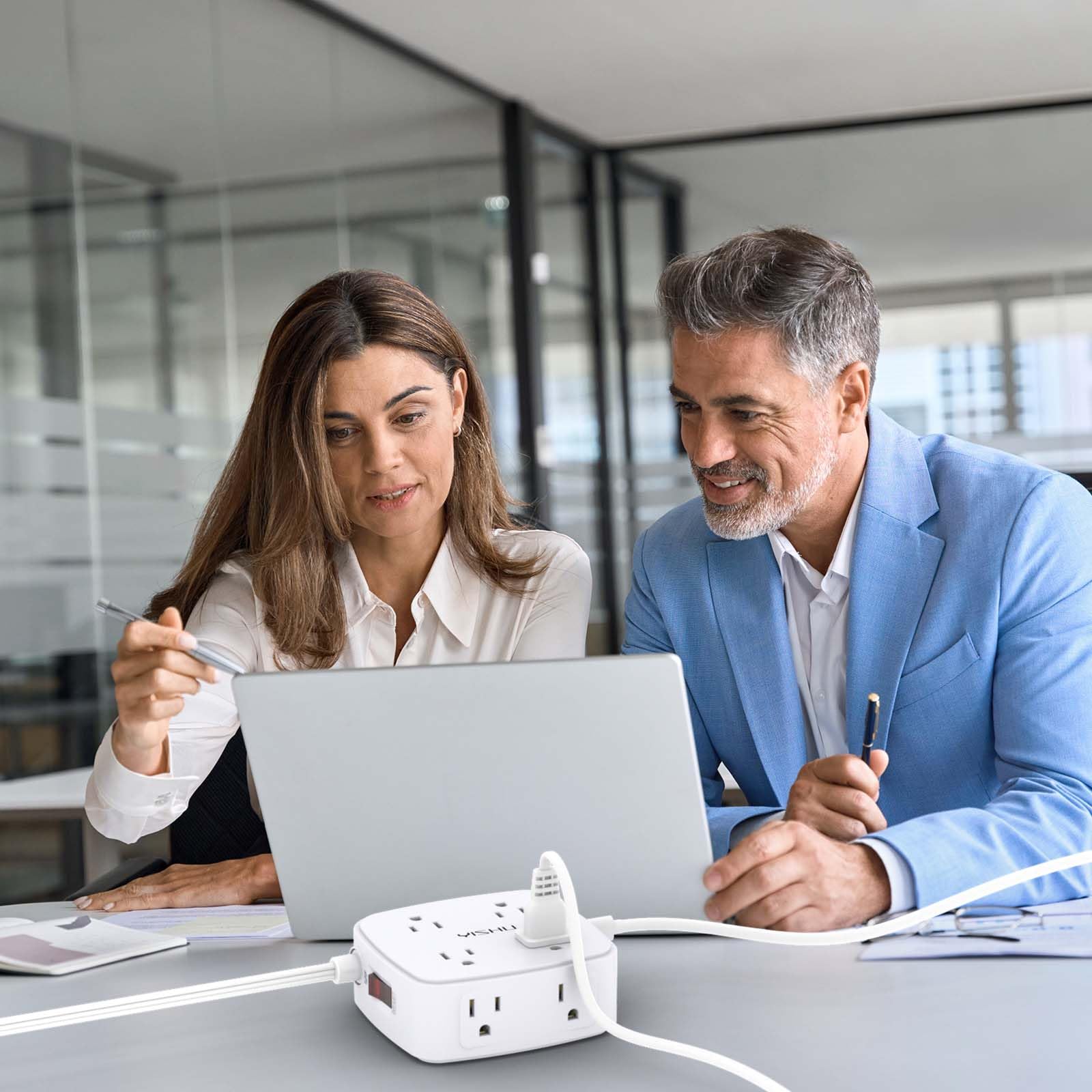YISHU mounting holes offer wall or desk installation options for flexible placement.