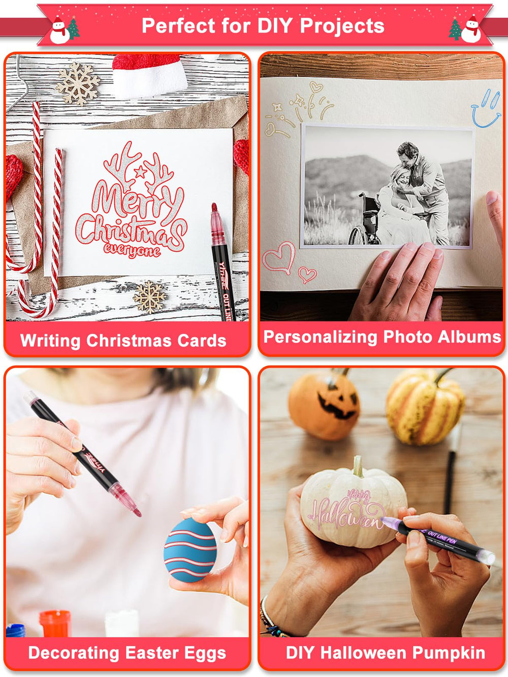 YITHINC markers suited for diverse craft projects across multiple surfaces