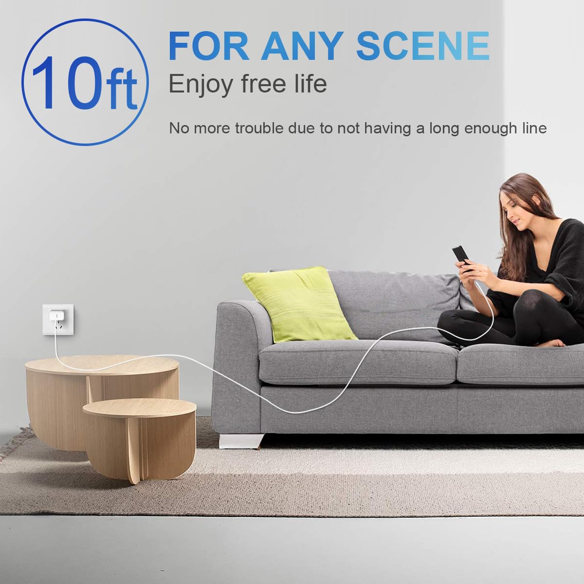 YIWEIHAPPY 3-pack charging solution for multiple rooms or on the go