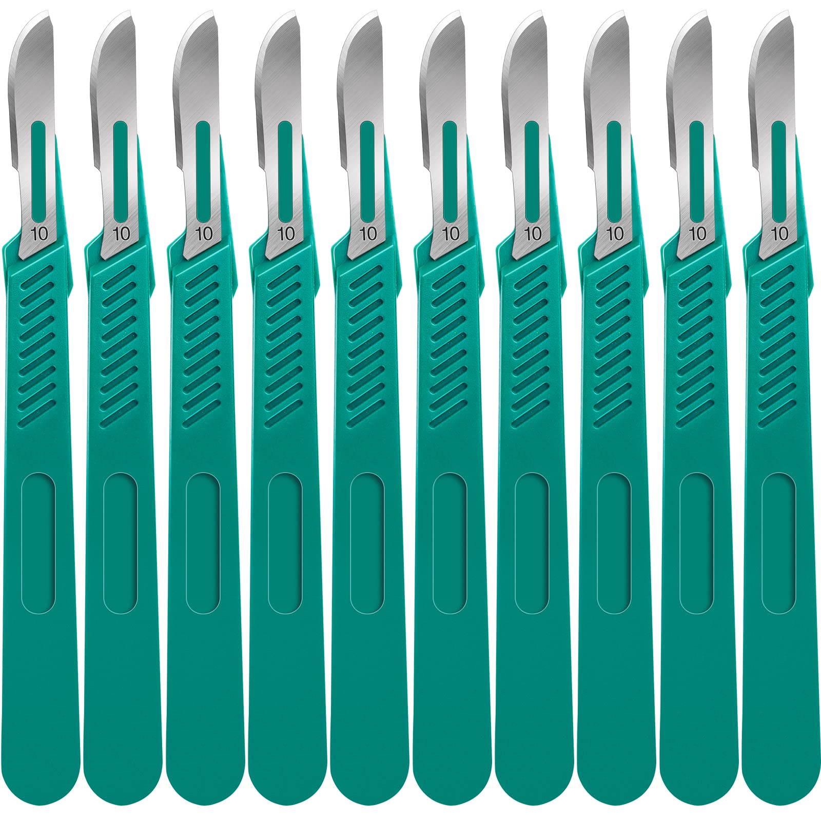YixangDD 10 Pcs scalpel blades pack for precise lab and craft cutting.