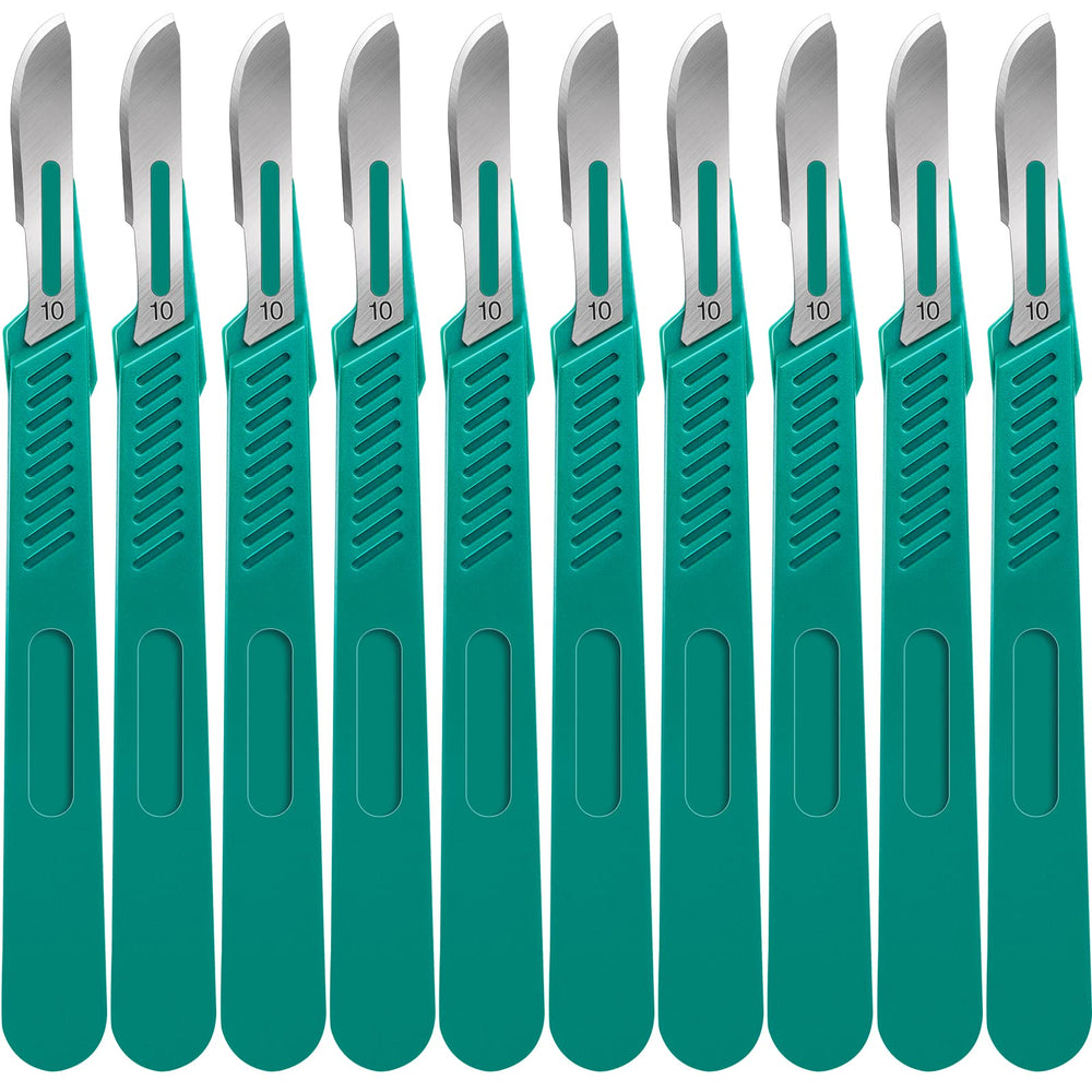 YixangDD 10 Pcs scalpel blades pack for precise lab and craft cutting.