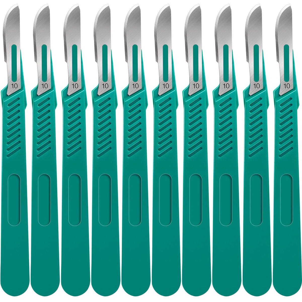 YixangDD 10 Pcs scalpel blades pack for precise lab and craft cutting.