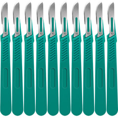 YixangDD 10 Pcs scalpel blades pack for precise lab and craft cutting.