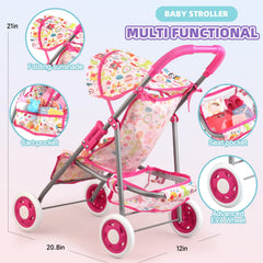 YIYBM accessories 20-pcs expand dressing, feeding, and care play