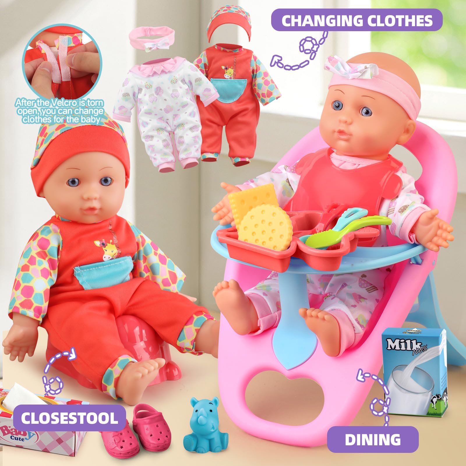 YIYBM clothes sets for quick outfit changes and fashion play