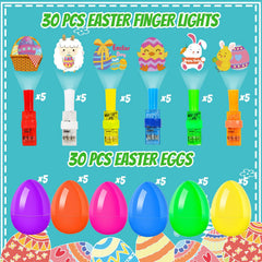 YIYEE 30-pack glow eggs with finger lights ideal for classroom prizes.