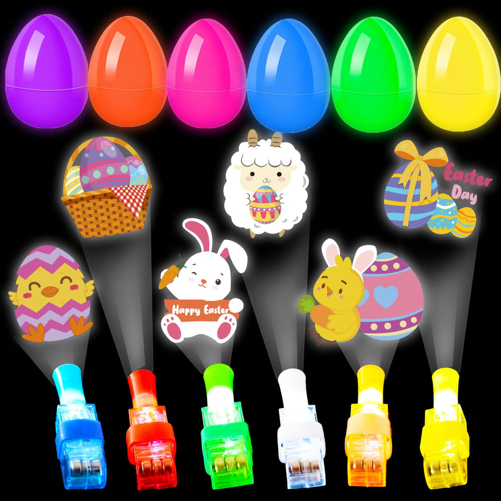 YIYEE glow Easter eggs with finger lights for bright, kid-friendly hunts.