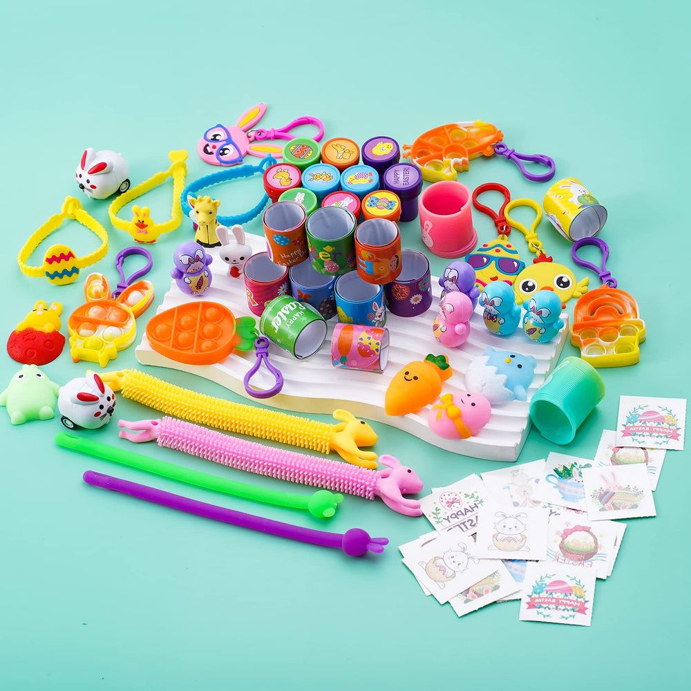 YiYLunneo Easter bracelets and stamps offer safe, tactile play for kids