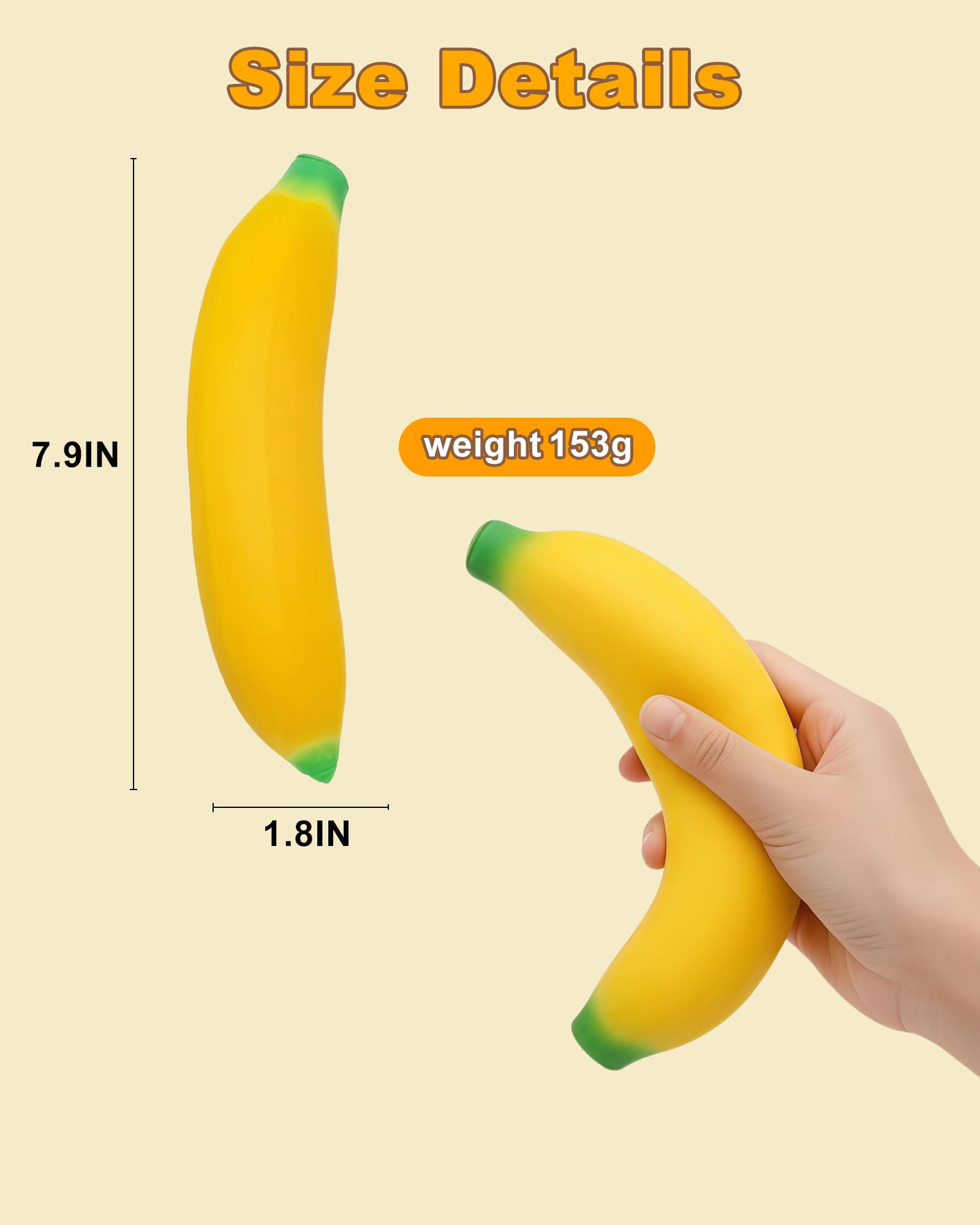 YJHWLF Stretchy Banana cross-section reveals sand-filled core and rebound.