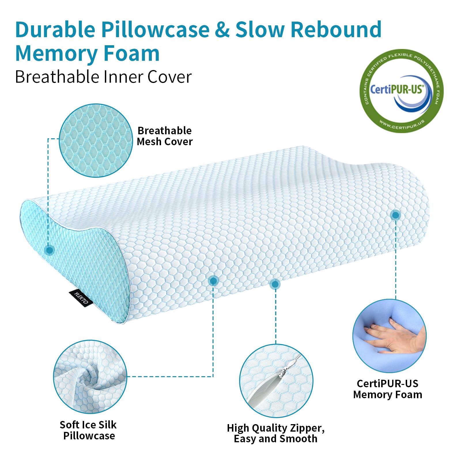 Ylekto neck-support pillow designed to ease shoulder tension.