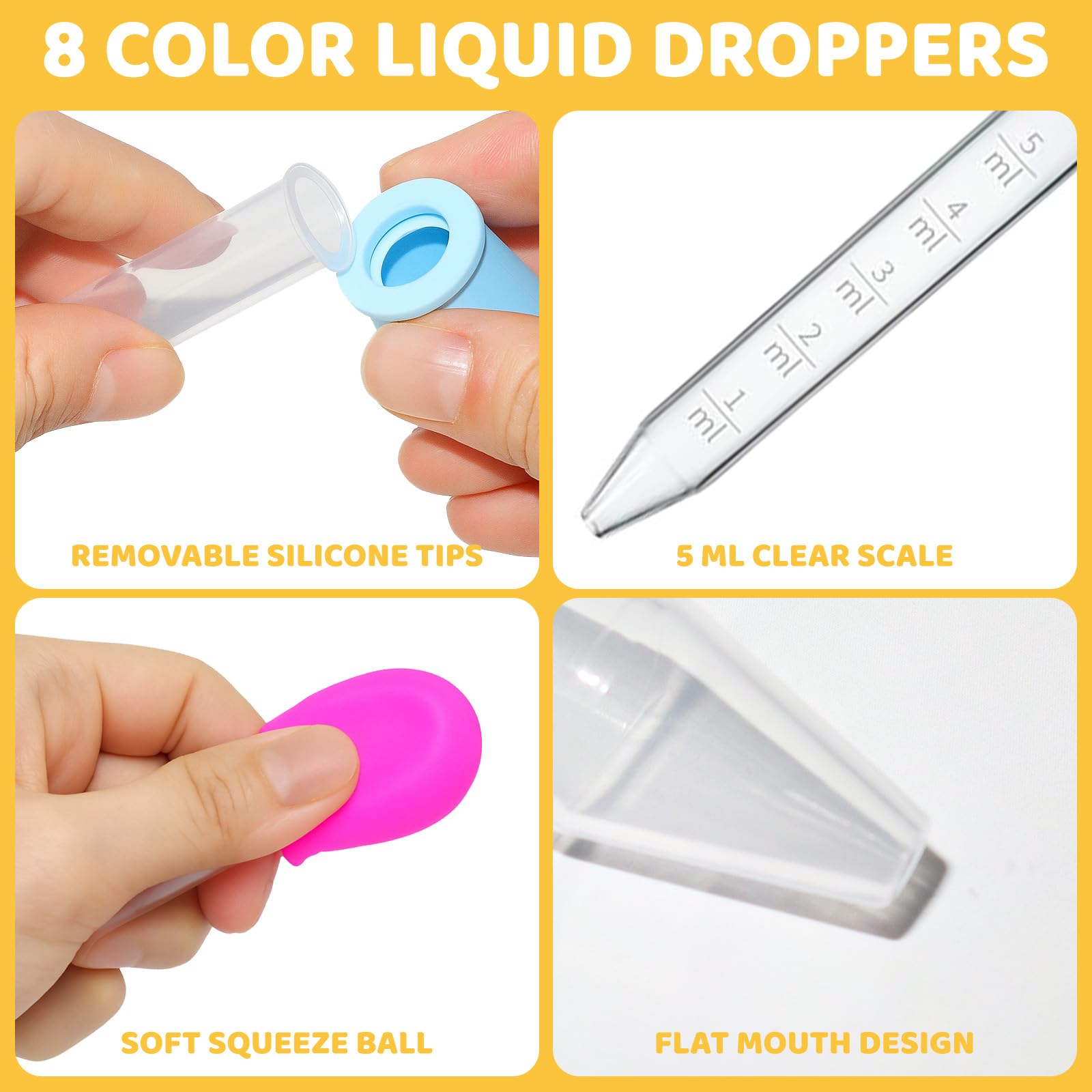 YLMUSU silicone tips pop off for quick cleaning after use.